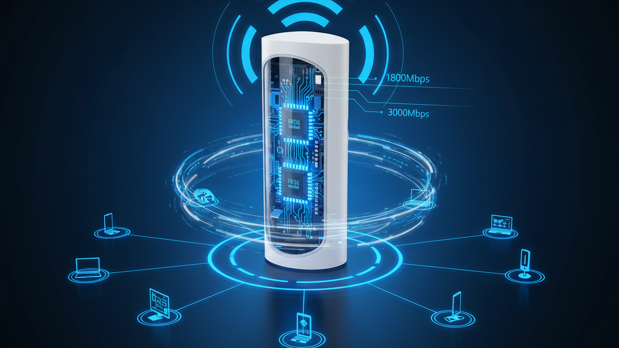 性能芯片科技卖点图