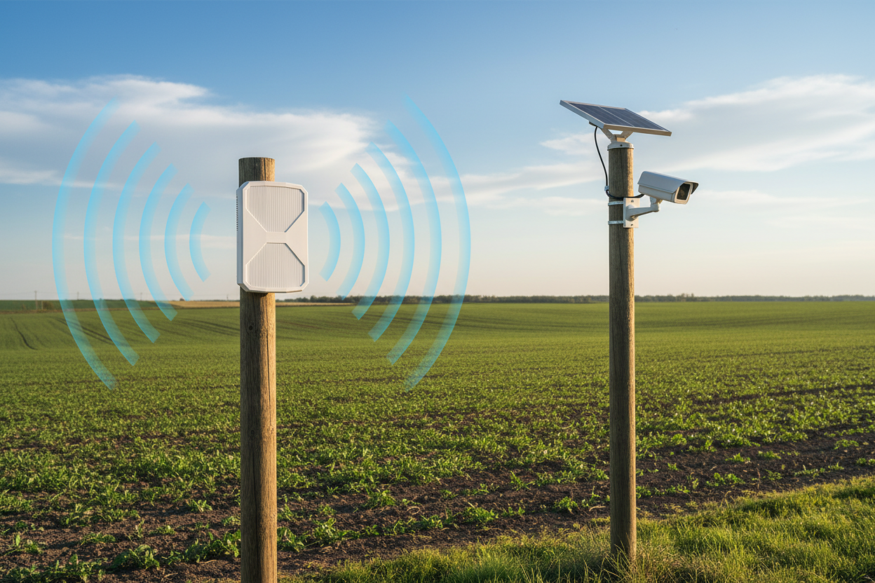 WiFi 6 Farm Solar Camera Scene